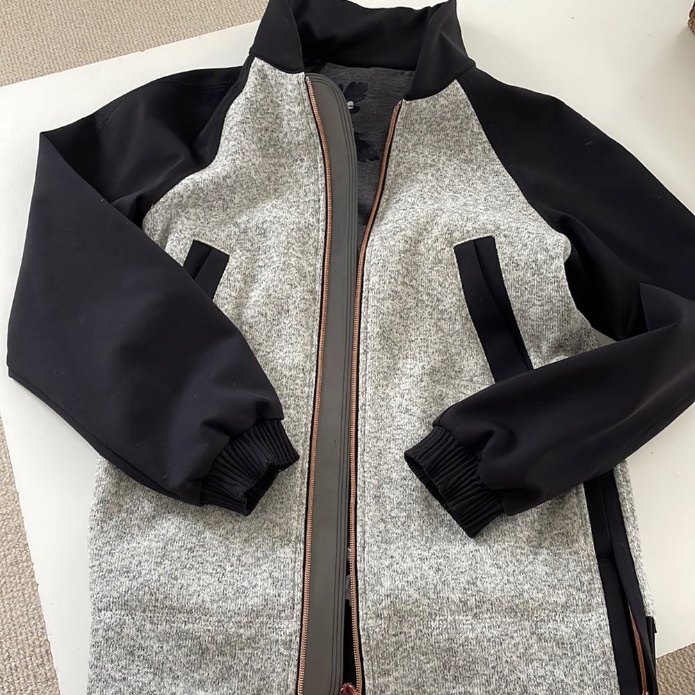 Lulu Lemon reversible bomber coat